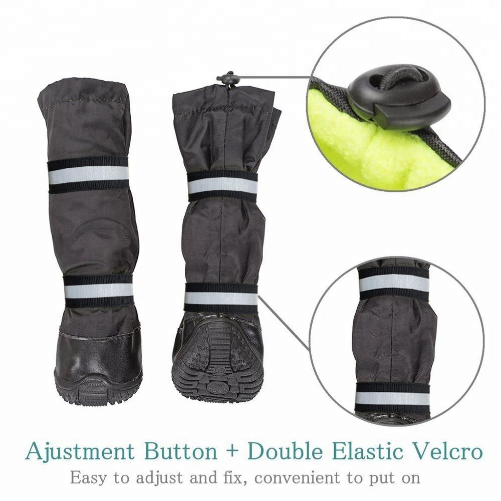 Long Legged Dog Shoes Waterproof Anti-Slip Boots for All Weather Suitable Pets Warming Shoes
