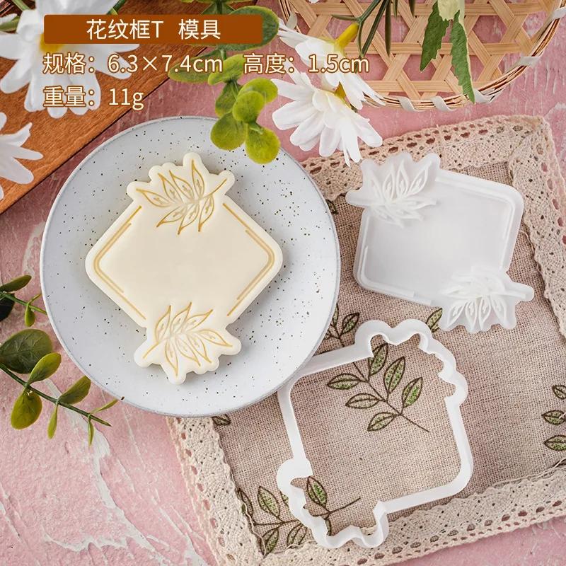 Christmas Fondant Biscuit Mould Xmas English Letter Embossing Stamp Dessert Cake Decoration Acrylic Pastry Cookie Cutter Tools