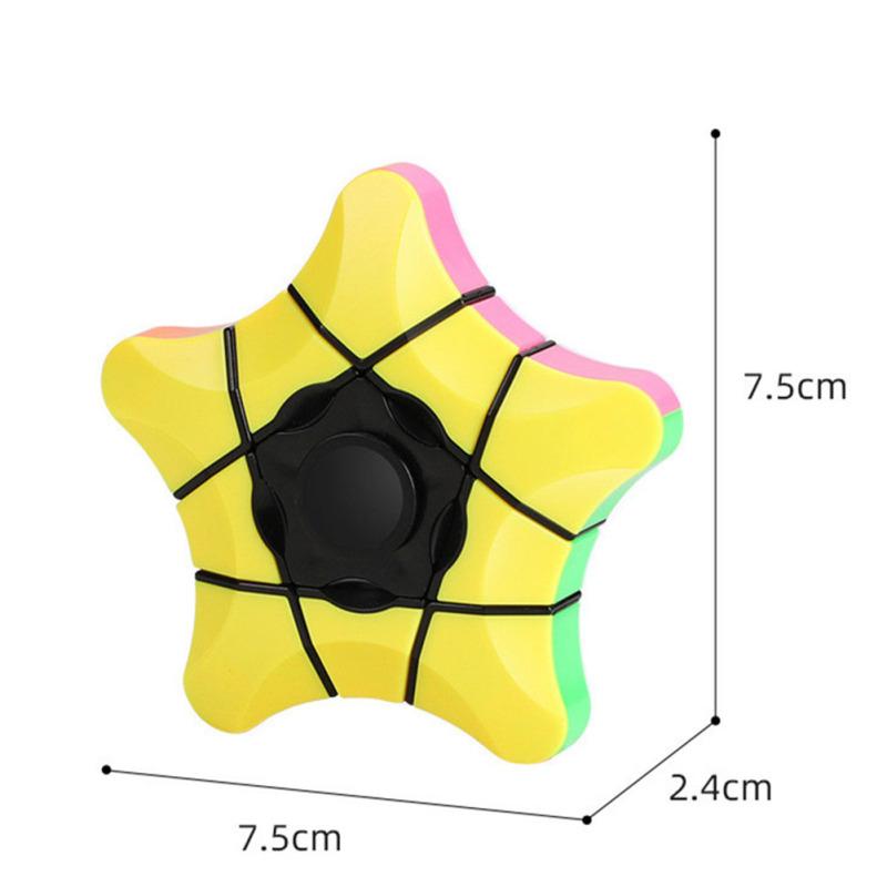 Five Pointed Star Speed Cube Stickerless Magic Cube Puzzles Toy
