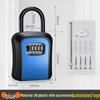 Wall-Mounted Key Lock Box for Temporary Sites with Peephole - No Drill Installation