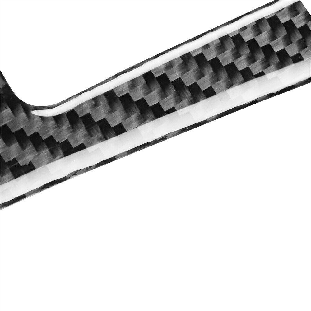 2Pcs Carbon Fiber Watercup Strip Decorative Cover Trim For Volvo V60 2010-2017