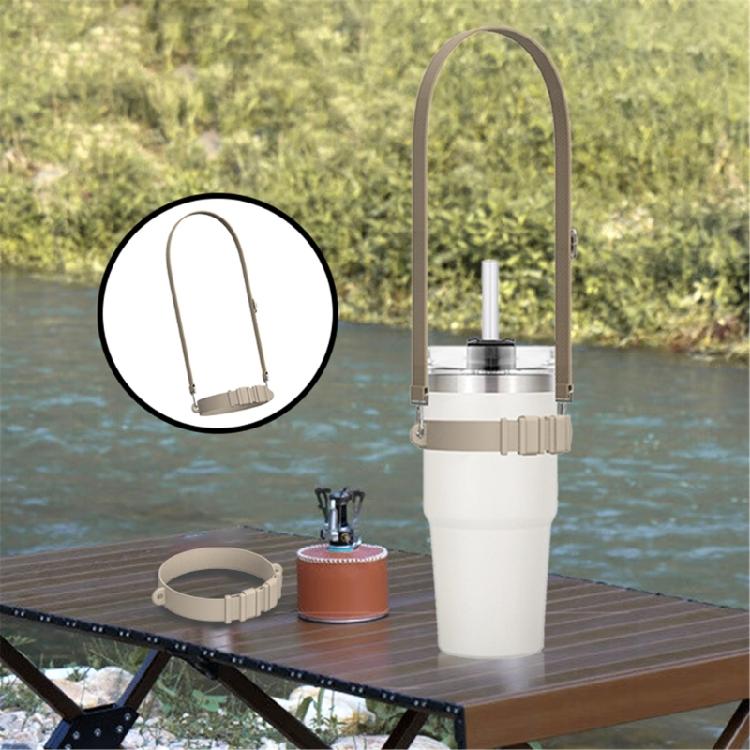 Water Bottle Lanyard Strap Handle Universal Water Bottle Silicone Sling Carrier