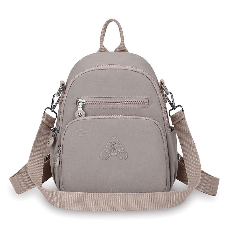 

Женский водоотталкивающий рюкзак из нейлона, многофункциональная сумка через плечо светло-серый