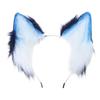 Wolf Ear Headband Tail Girls Cosplay Accessories Beast Ears Blue Fursuit Masquerade Halloween Cosplay Party