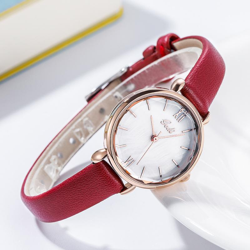 Women'S Belt Watch Simple Casual Ultra-Thin Quartz Women'S Watch Fashionable And Compact Watch With