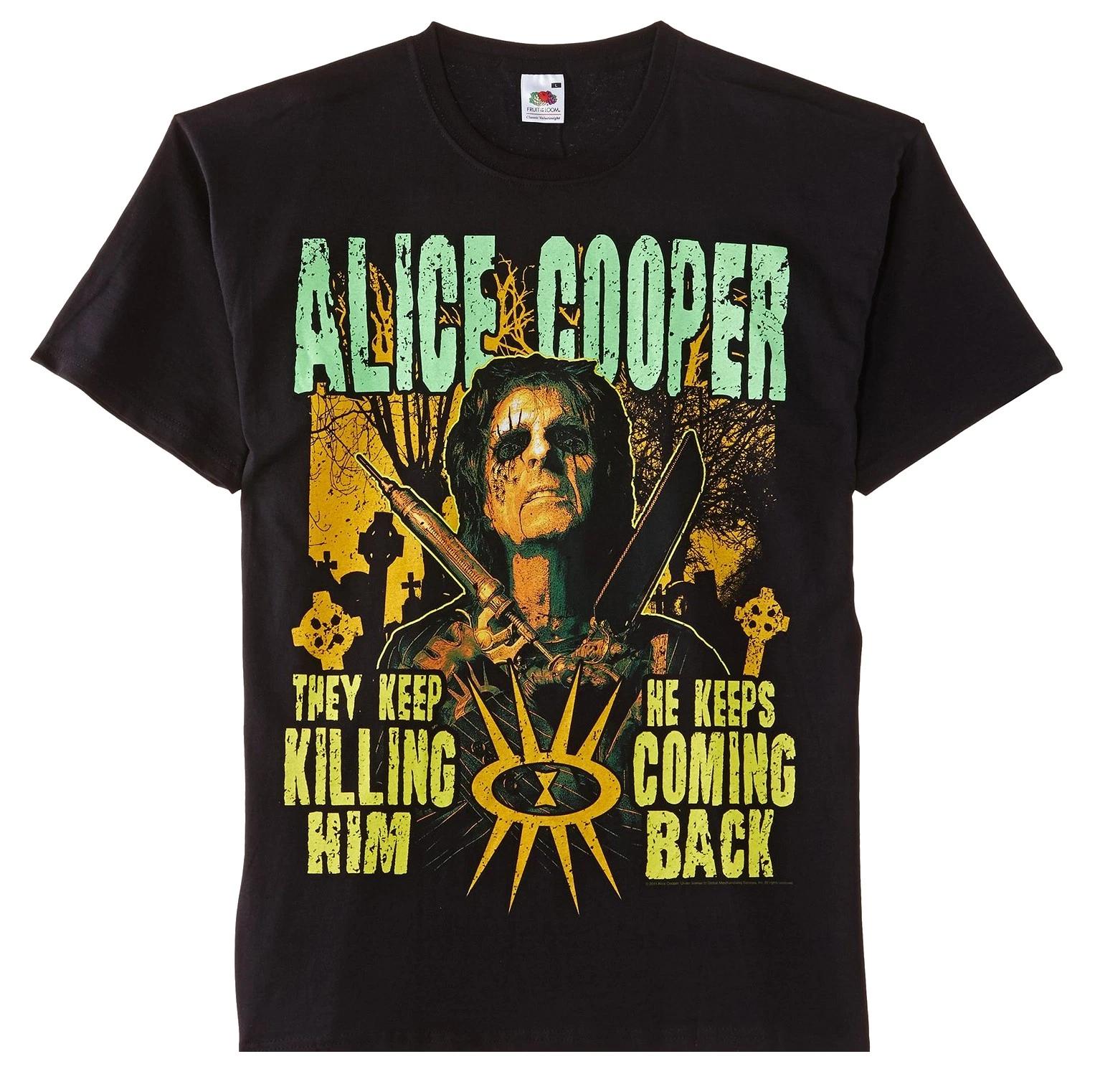 Alice Cooper Graveyard Rock Heavy Metal Official Mens Unisex T-Shirt 2XL