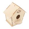 VICASKY unfinished wooden birdhouse kit childrens craft art project unpainted decoration making can be painted hand