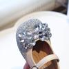 2024 Children Leather Shoes for Girls Autumn New Princess Style Fashion Comfortable Anti-slippery Elegant Rhinestone Party Shoes