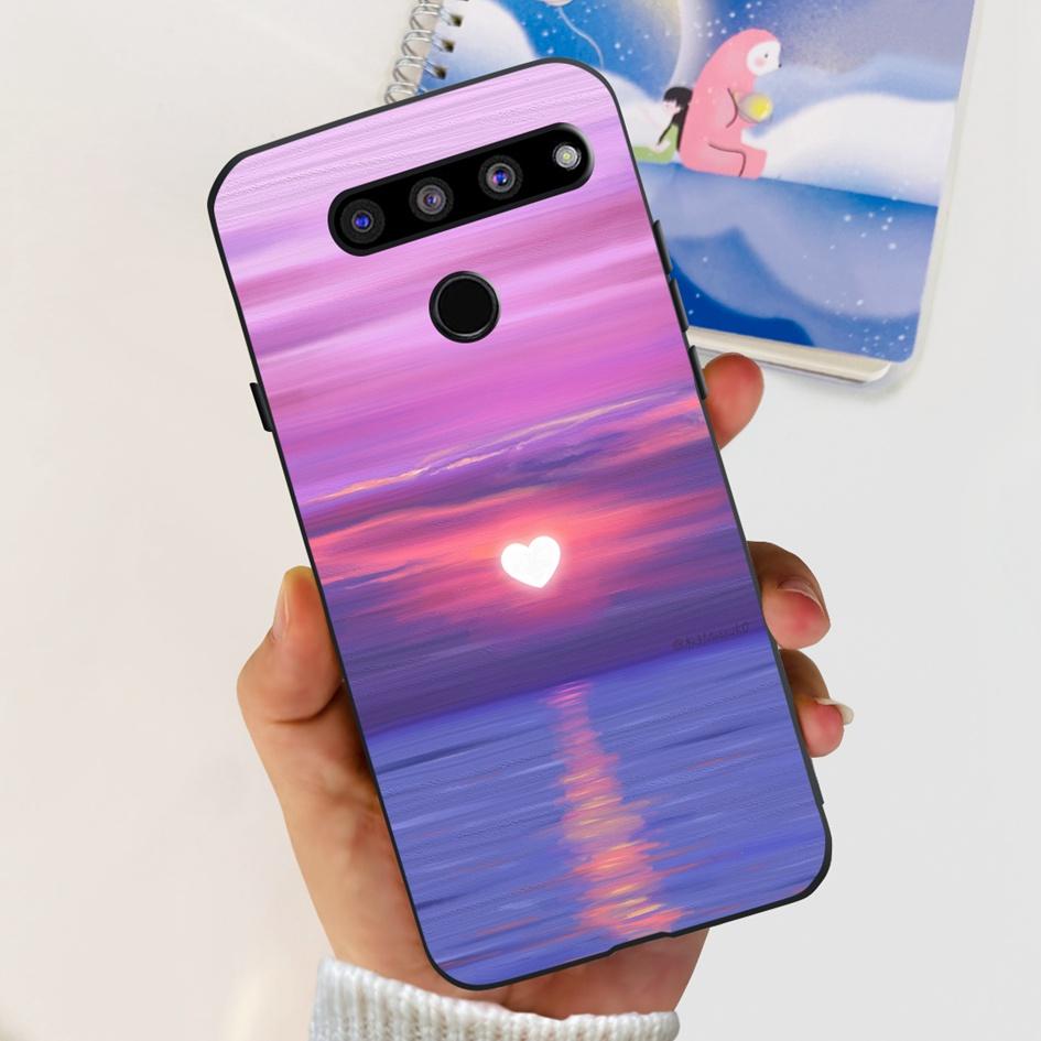 For LG V35 ThinQ Case Cover For LG V40 V50 V50S ThinQ Shockproof Silicone Cases Fashion Flower Soft Funda For LGV50 ThinQ Bumper