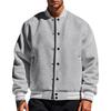 Men's autumn and winter fleece American retro baseball jacket loose casual stand-up collar single-breasted