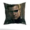Albert Wesker Pillow Case Anti-dustmite Pillowcase Invisible zipper silky short plush Sofa cushion cover