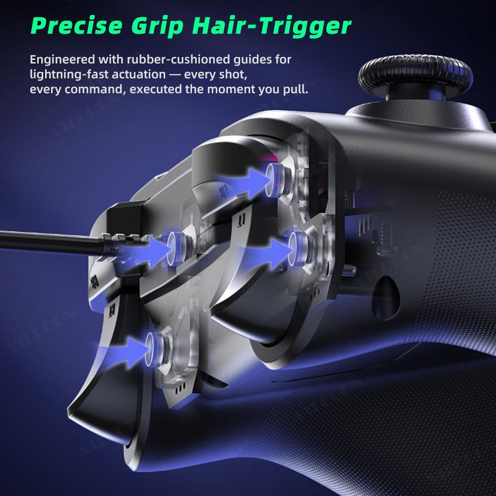 G4 Verkabelter Gamecontroller für PS4 Kompatible Konsole und PC mit Turbo und Dual-Vibration