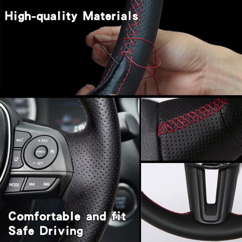 ize Comfortable Leather Steering Wheel Cover For Volkswagen Golf 6 Mk6 Polo Sagitar Bora Santana Jetta Mk6 Car Accessories