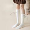 Women's Autumn Pure Cotton Anti-drop Thigh-high Socks Anti-odor and Sweat-absorbing Black Socks Women's Autumn and Winter Knee-high Socks