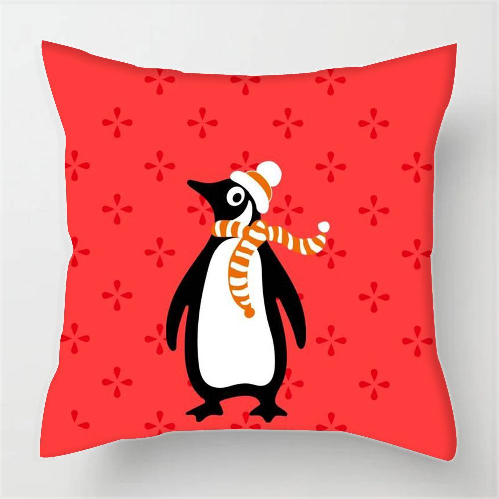 Cartonn P-ingu Penguin  Pillowcases cushion covers living room sofas home decor gifts