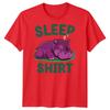 Sleep Shirt Hippo Unisexs T Shirt Cartoon Animal