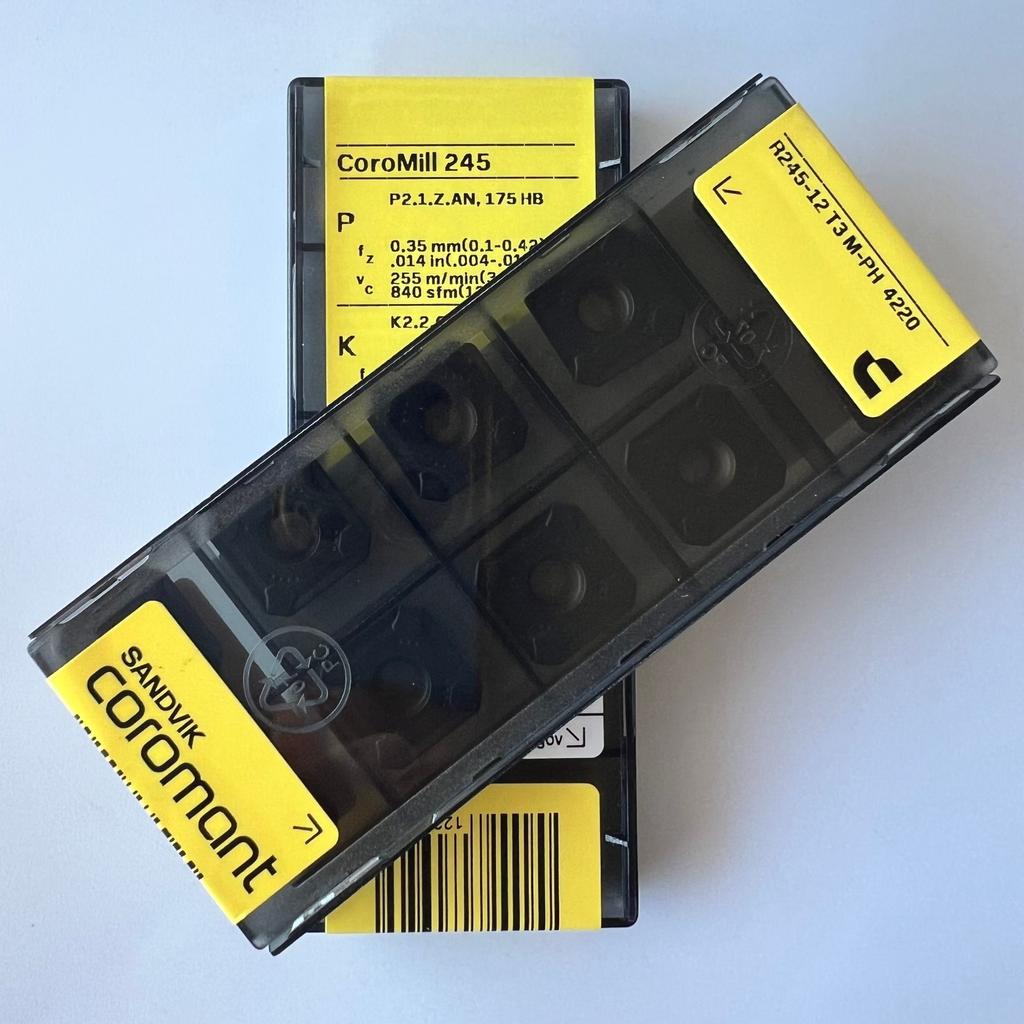 SANDVIK / R245-12T3M-PH 4220 / Original Swedish hard alloy blade 10 Pcs