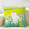 Retro Springtime Village Plants Cushion Cover Natural Linen Organic Fabric DoubleSided Printing Room Sofa Decor Pillow Case
