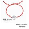 Teamer Tree of Life Pendant Bracelet for Women Vintage Red Cord Bracelets Stainless Steel Jewelry Pulseras 2026 Birthday Gift