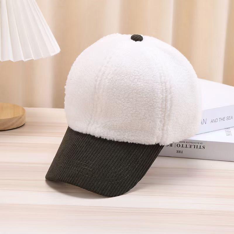 Autumn and Winter Cotton Autumn and Winter New Style Patchwork Baseball Cap Hip Hop Patchwork Cap  Street Dance Cap