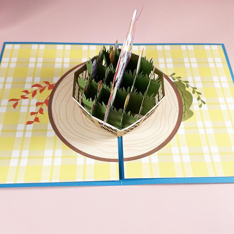 Happy Easter Cards Gifts 3D Pop Up Bunny Egg Greeting Card Happy Easter Wishes