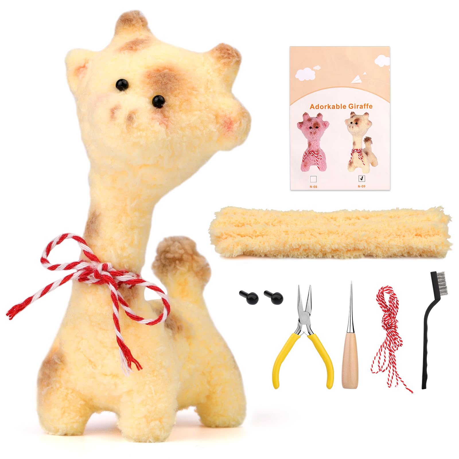 

Fenrry Трубочисты Товары для творчества для начинающих Синель Стебли Набор животных с пошаговыми видеоуроками