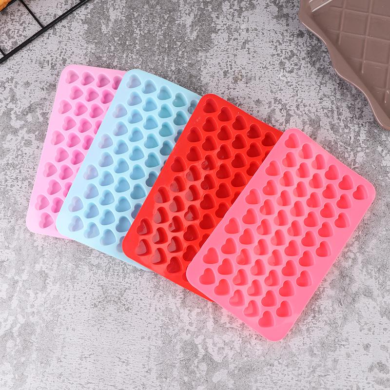 55 Small Heart Shaped Silicone Cake Mold Heart Chocolate Pastry Molds Diy Baking Decoration Kitchen Ice Cube Crystal Epoxy Mould