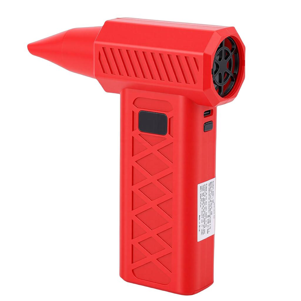 Duster LED Digital Display High Power High Speed Portable Electric   Blower Duster with Emergency Light for Outdoor Travel