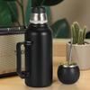 Edelstahl Isolierflasche doppelwandig Thermobecher Yerba Mate Thermosflasche Geschenk