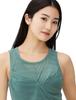 Danskin Sheer Light Cropped Tank Earth Emerald Women's Top,