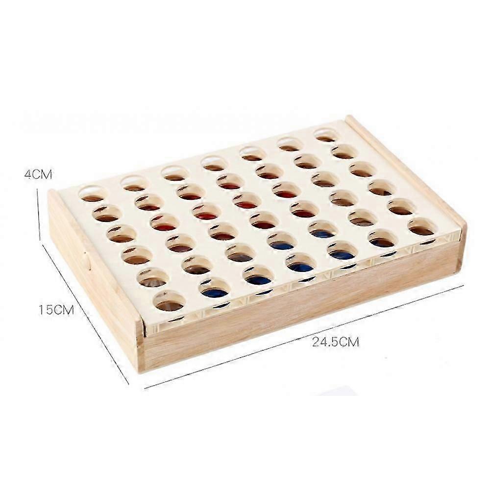 "Four-piece three-dimensional chess game, children's educational chess game, multi-player toy, multi-color wooden box"