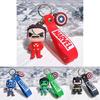 Unique Superhero Keychain Dark Version Featuring Captain America Hulk Batman Iron Man