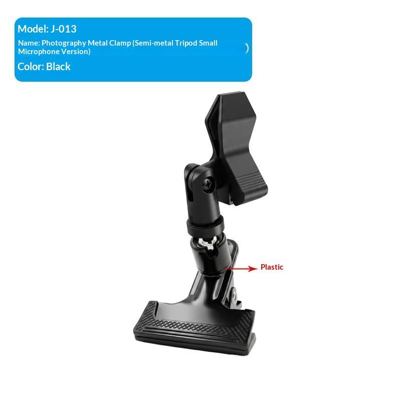 Metal Ball Head Clamp With 1/4" Screw Grip Clip Mount Camera Mobile Phone Holder Photography Accessories For Photo Studio