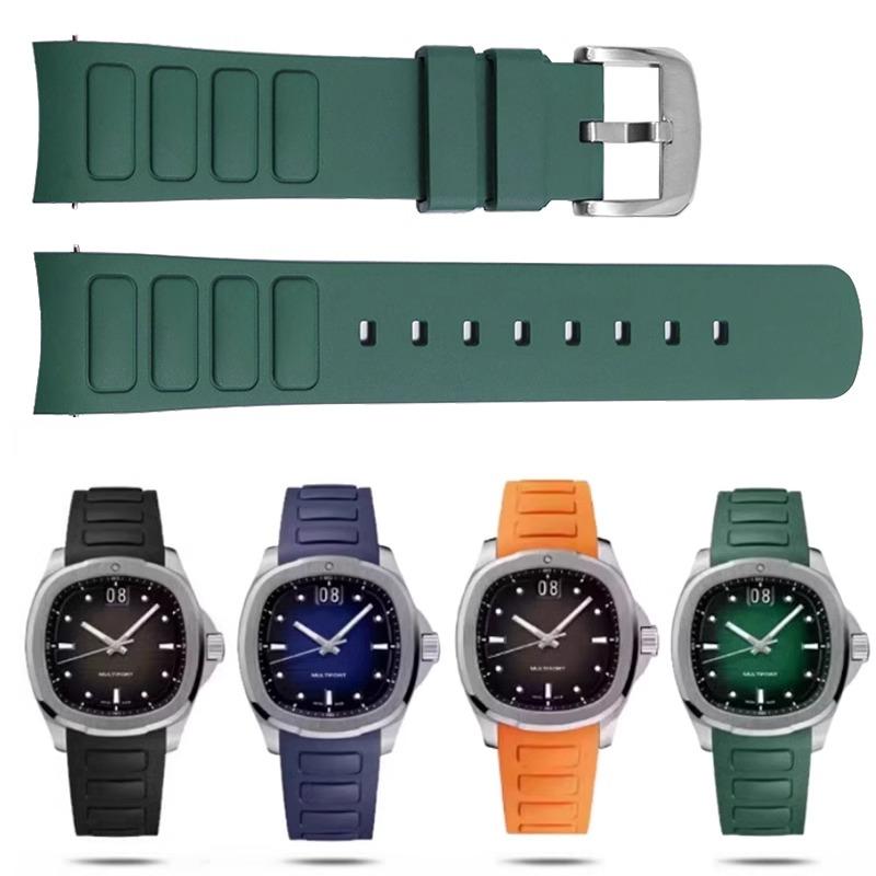 For Mido Multifort TV M049.526 Waterproof Rubber Watch Strap 22mm M049 Curved Interface Silicone Watch Accessories Watchband