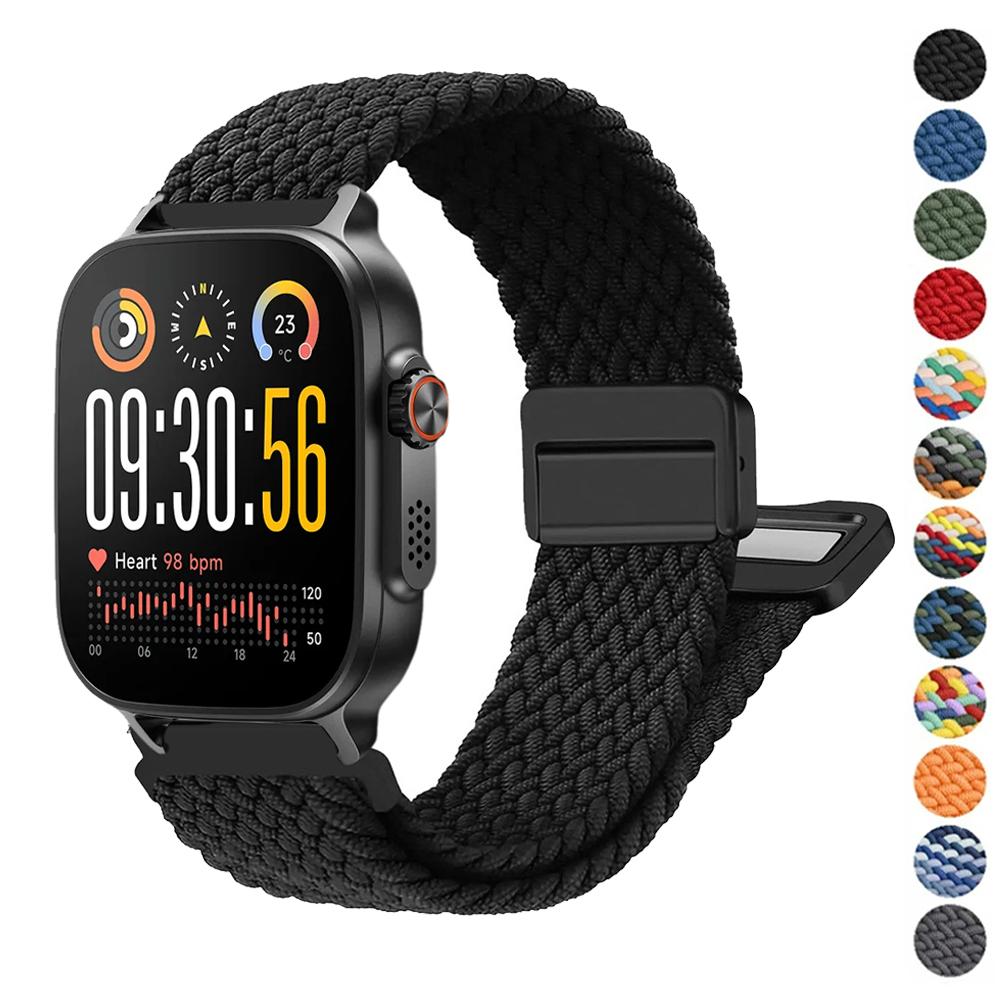 Braided Magnetic Straps For Realme Watch 5/S2 Wristband Accessories Bracelet Correa Realme Watch 2/3/S/3 2 S Pro 22mm Watch Band