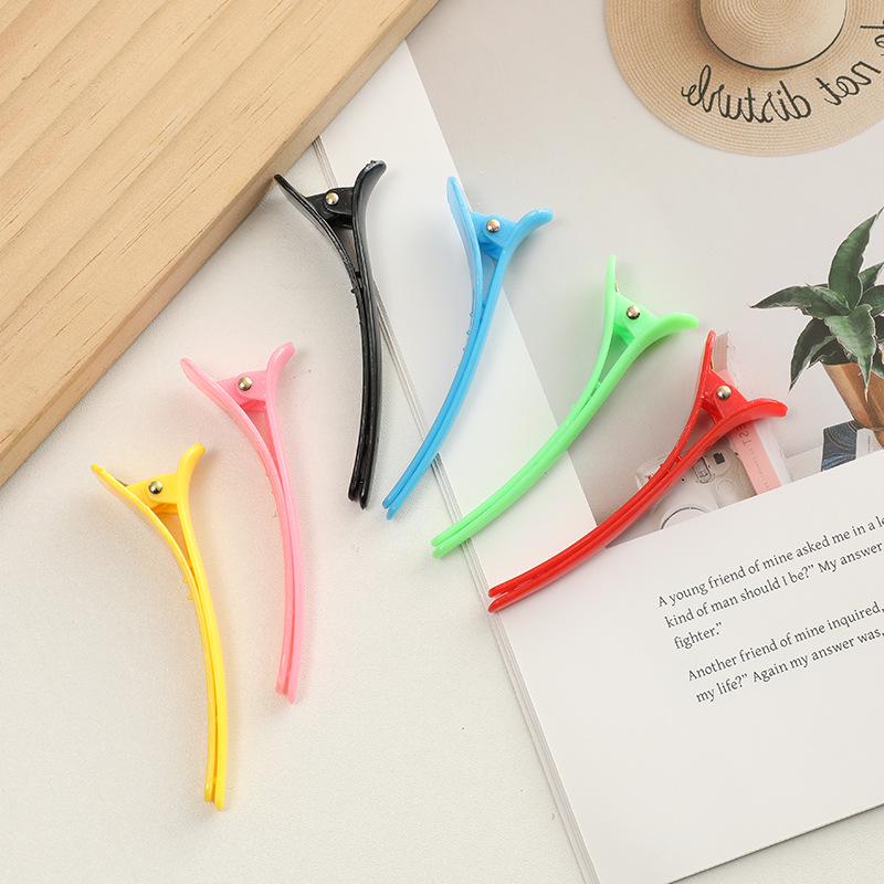 Traceless Duckbill Hair Clip - Gentle Hold Plastic Card Clip for Hair Styling and Bangs