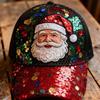 New Christmas Cool Santa Baseball Cap Truck Cap Unisex Holiday Accessories Cap