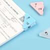 6/12PCS Triangle Plastic Bookmark Clips - Durable Page Corner Holders for Books, Students Reading & Office Organizing, Colorful