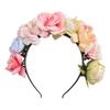 Colorful Children Flower Headband Hair Hoop Bridal Crown Hair Accessories Floral Garland  Women