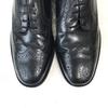 BOSTONIAN Leather Wingtip Brogues Men 10.5M 28.0-28.5 Black Vintage Dress shoes(USED)