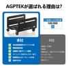 AGPTEK CPU Cart with Side Movable CPU Stand for Adjustable 10kg Weight Foot Heat Dissipation Dust PC Storage Extendable Steel with 4 Ideal for Offices