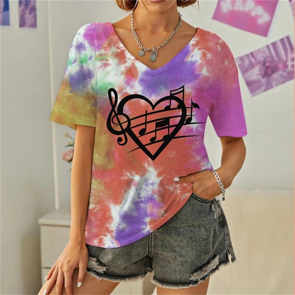 Everyday Versatile Little White Rabbit 3D Print Casual Women T Shirt 2023 Summer Cartoon Short Sleeved Fashion Loose Ladies Top