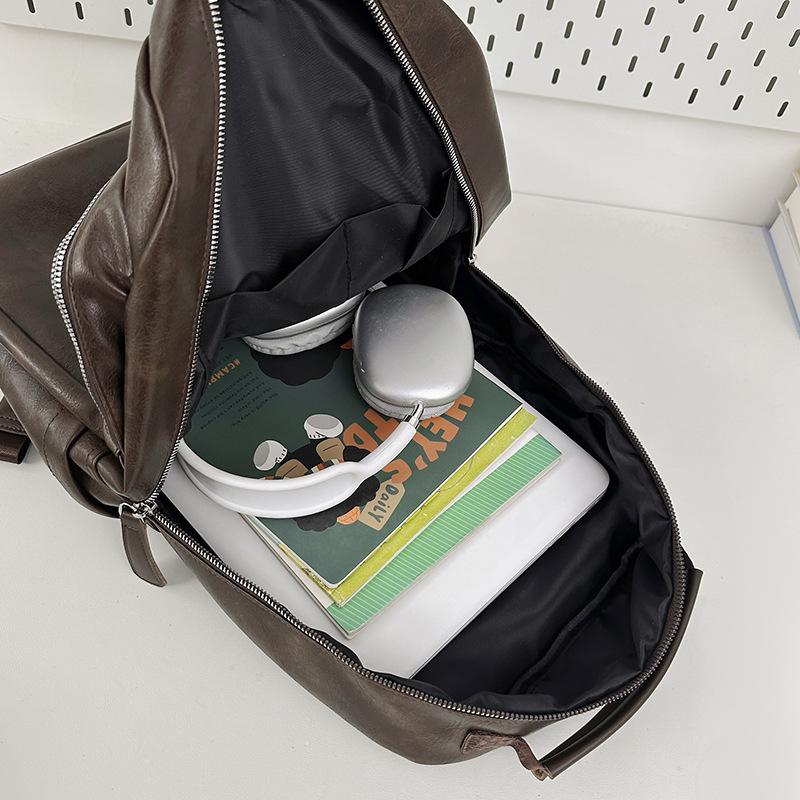 Schoolbag American retro style business large-capacity backpack 1011 new multi-pocket class schoolbag commuter computer backpack