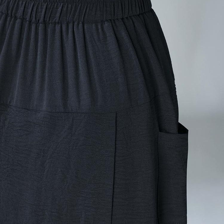 Wiosna i Lato Nowe Spodnie Spódnica Plus Size Wysoki Stan Rozcięcie Casualowe Spodnie Spódnica dla Kobiet Luźne i Wyszczuplające