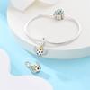 925 Silver Plated Soccer Ball Champion Cup Charms Beads Fit 3mm Bracelets DIY Football Jewelry Gift