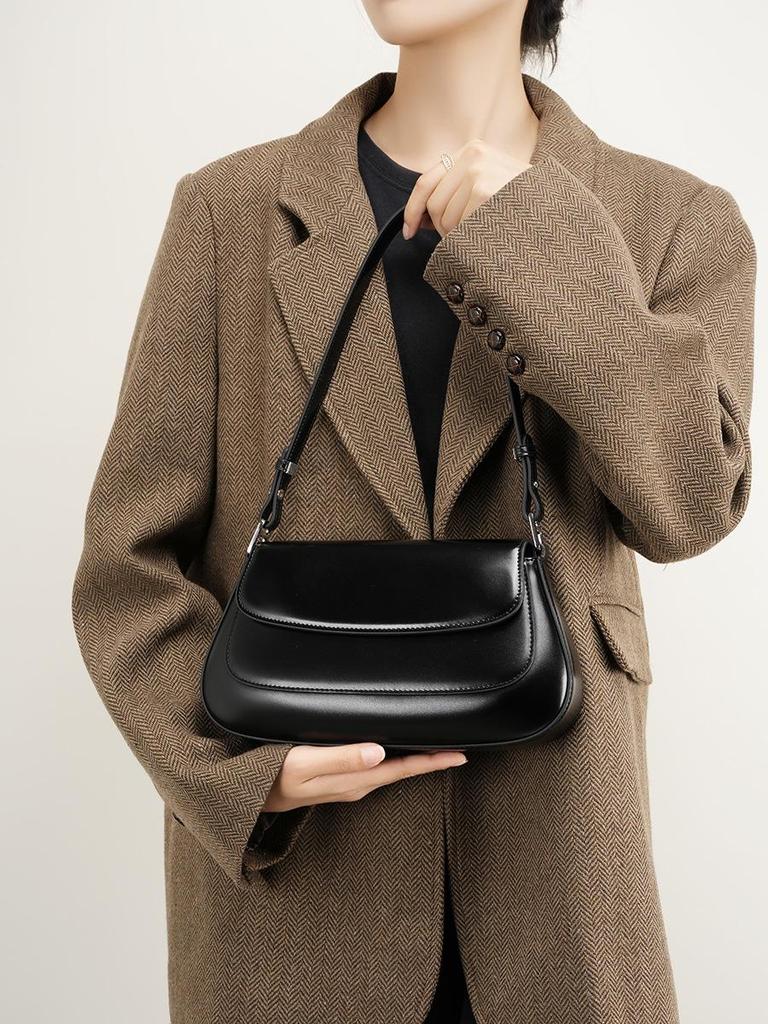 2025 Genuine Leather Versatile Crossbody Saddle Bag
