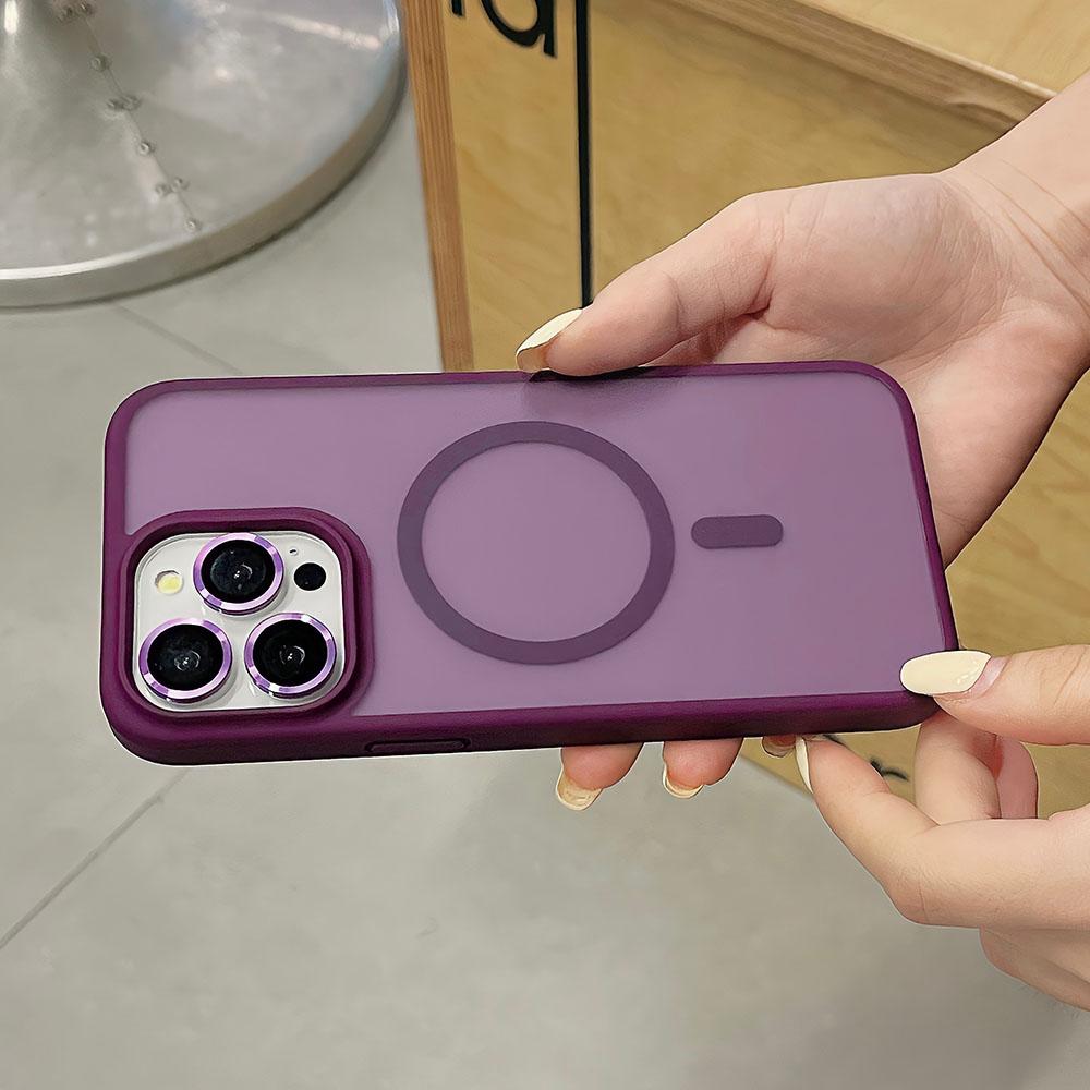 Matowa, przezroczysta obudowa Magsafe do iPhone'a 15 Pro Max 14 13 12 11 Pro Max 15 Plus z magnetycznym etui do ładowania bezprzewodowego