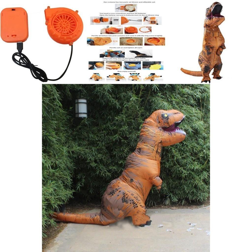 Fantastyczny Nadmuchiwany Kostium Dinozaura T-rexa dla Dorosłych na Niezapomniane Imprezy Kostiumowe