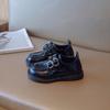 Scarpe in Pelle per Bambini Fibbia Tinta Unita Flessibili Scarpe per Bambini e Bambine