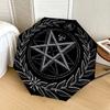 1pc Pentagram Seal of Solomon Umbrella with Plastic Handle,Suitable for All Seasons Home Travel Outdoor UmbrellaDD1713